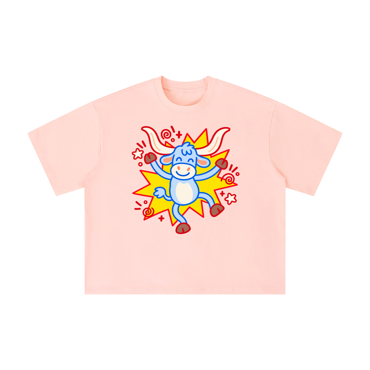 Happy Texas Longhorn Pop Art Graphic Tee