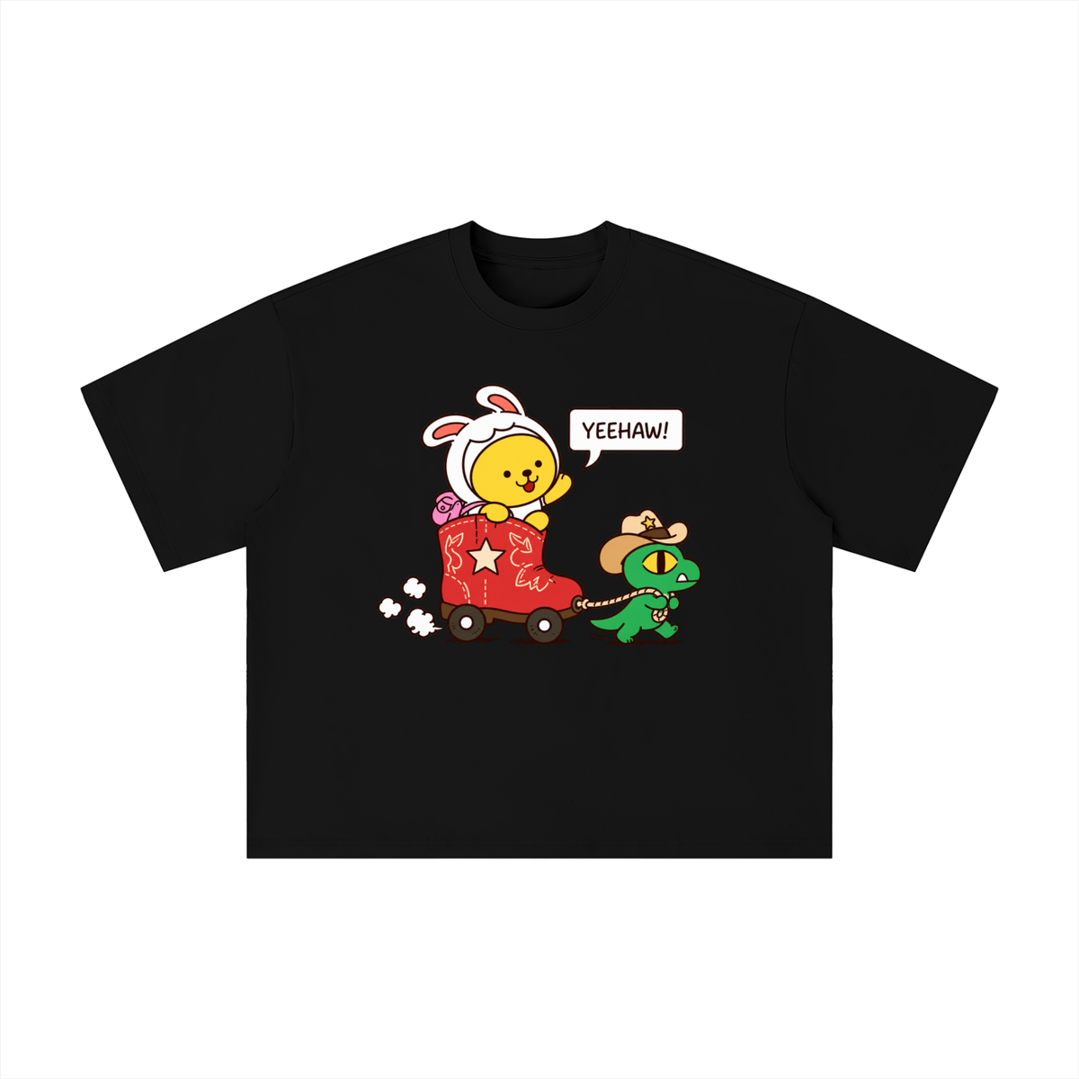 Yeehaw Boot Wagon Adventure Tee