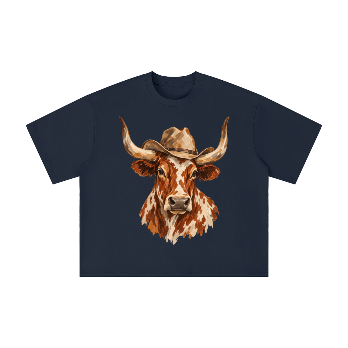 Vintage Texas Longhorn Cowboy Hat Graphic Tee