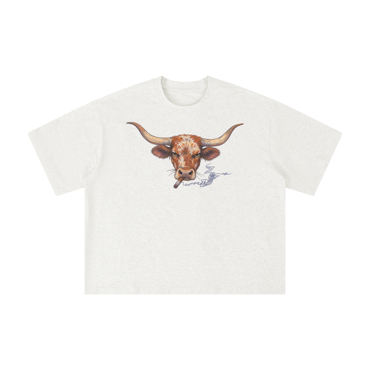 Texas Longhorn Cigar Graphic T-Shirt