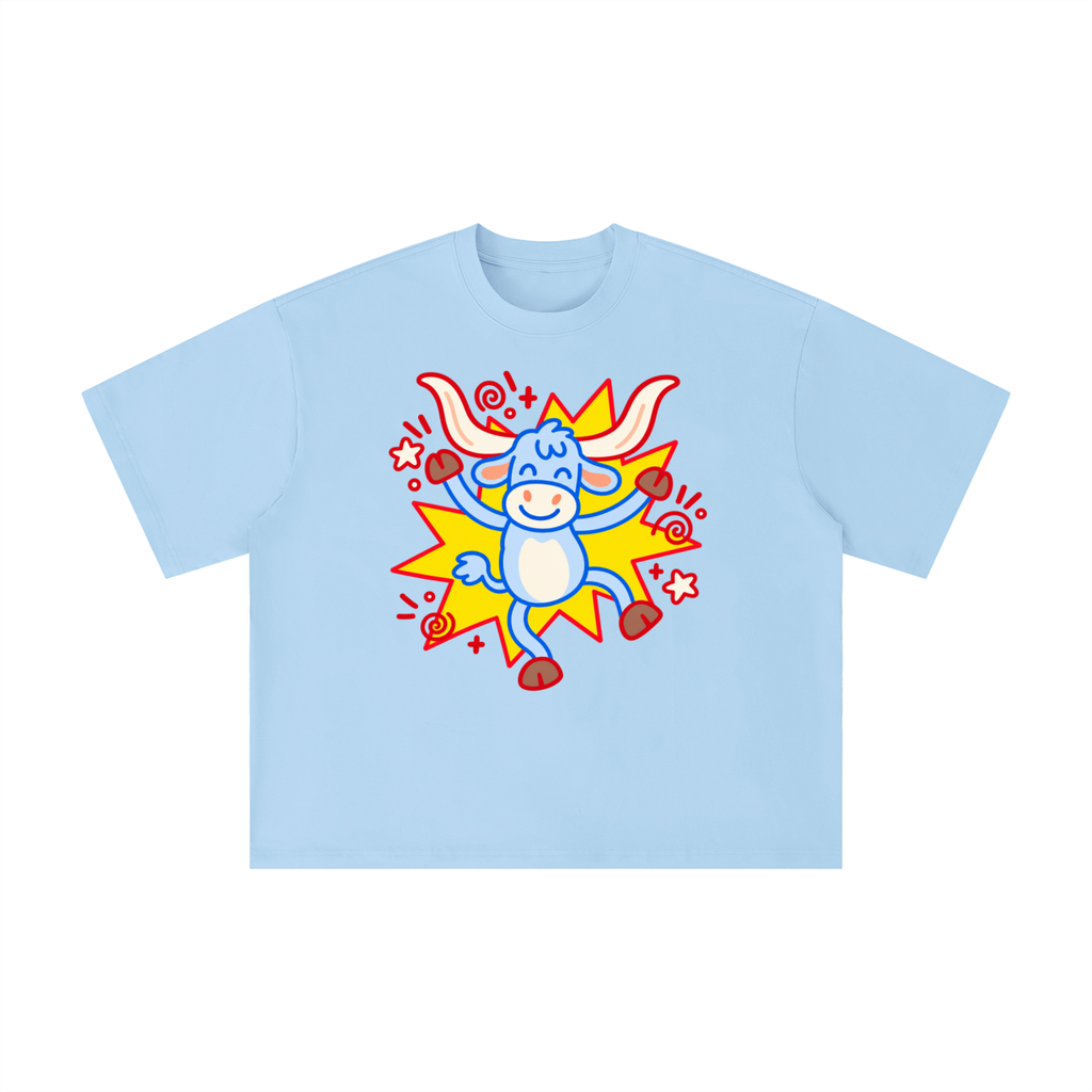 Happy Texas Longhorn Pop Art Graphic Tee