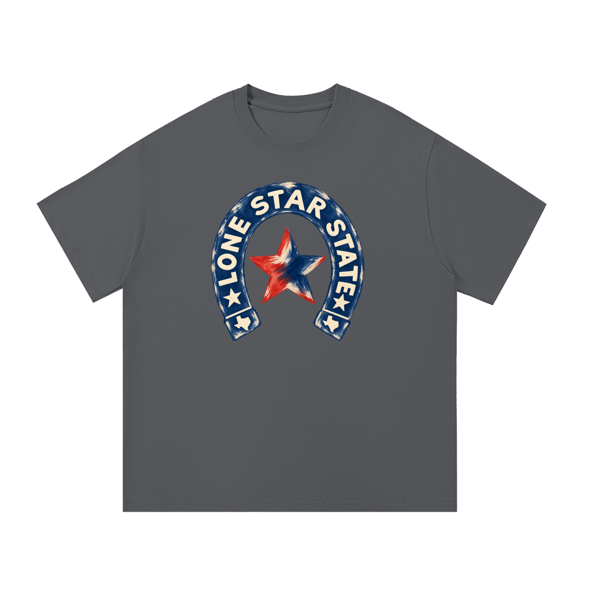 Lone Star State Vintage Horseshoe Graphic Tee