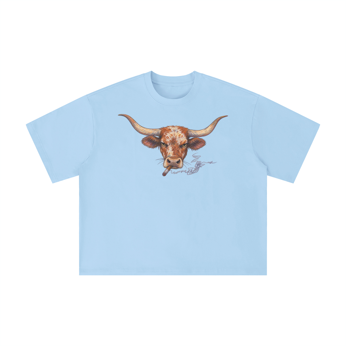 Texas Longhorn Cigar Graphic T-Shirt