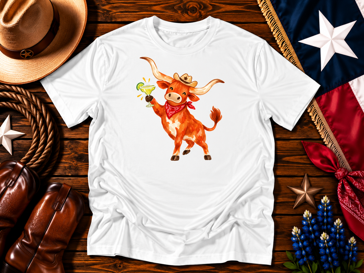Tipsy Texas Longhorn Margarita Tee