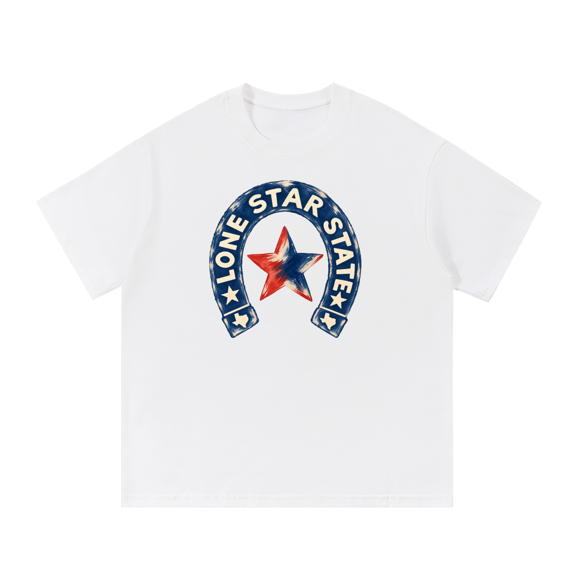 Lone Star State Vintage Horseshoe Graphic Tee