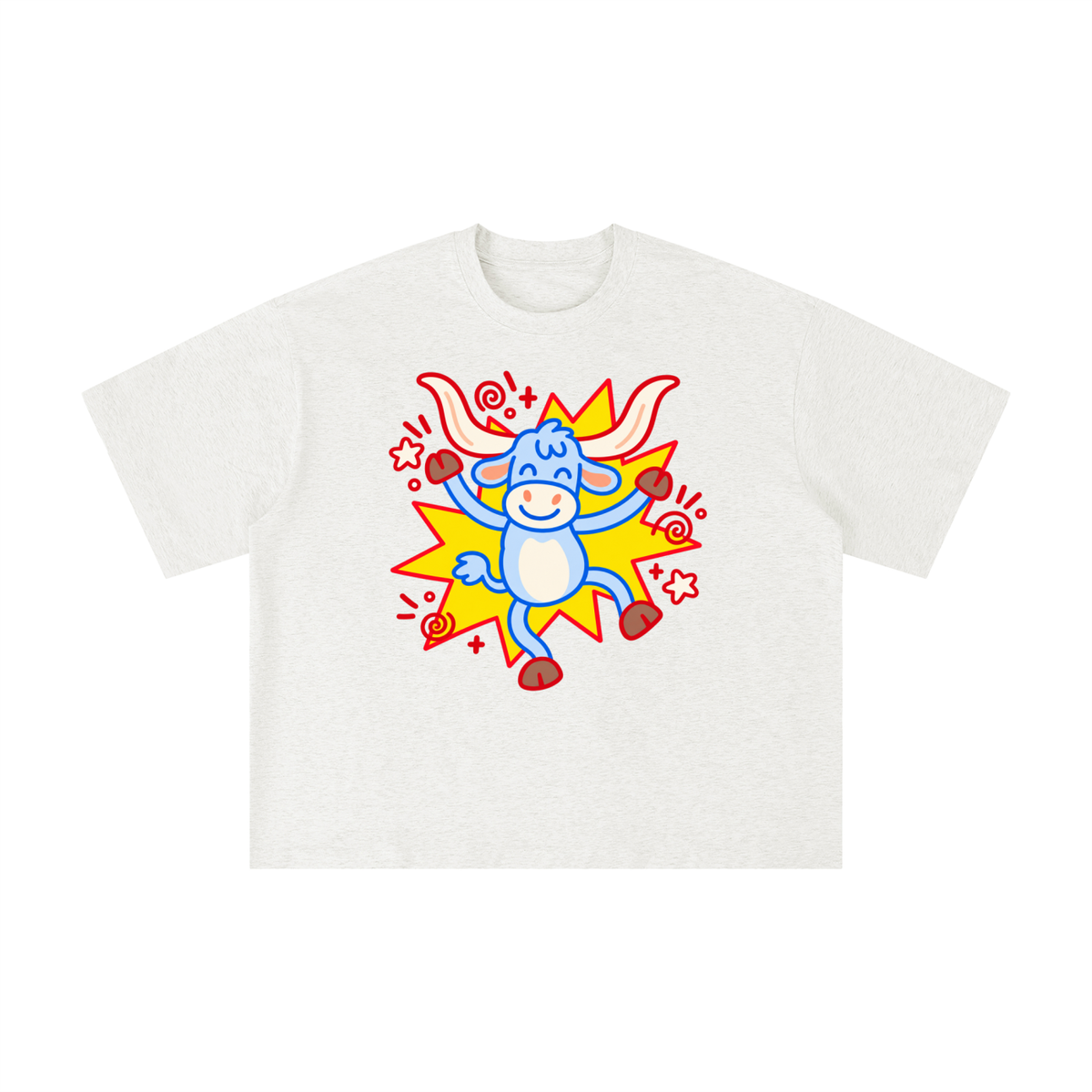 Happy Texas Longhorn Pop Art Graphic Tee