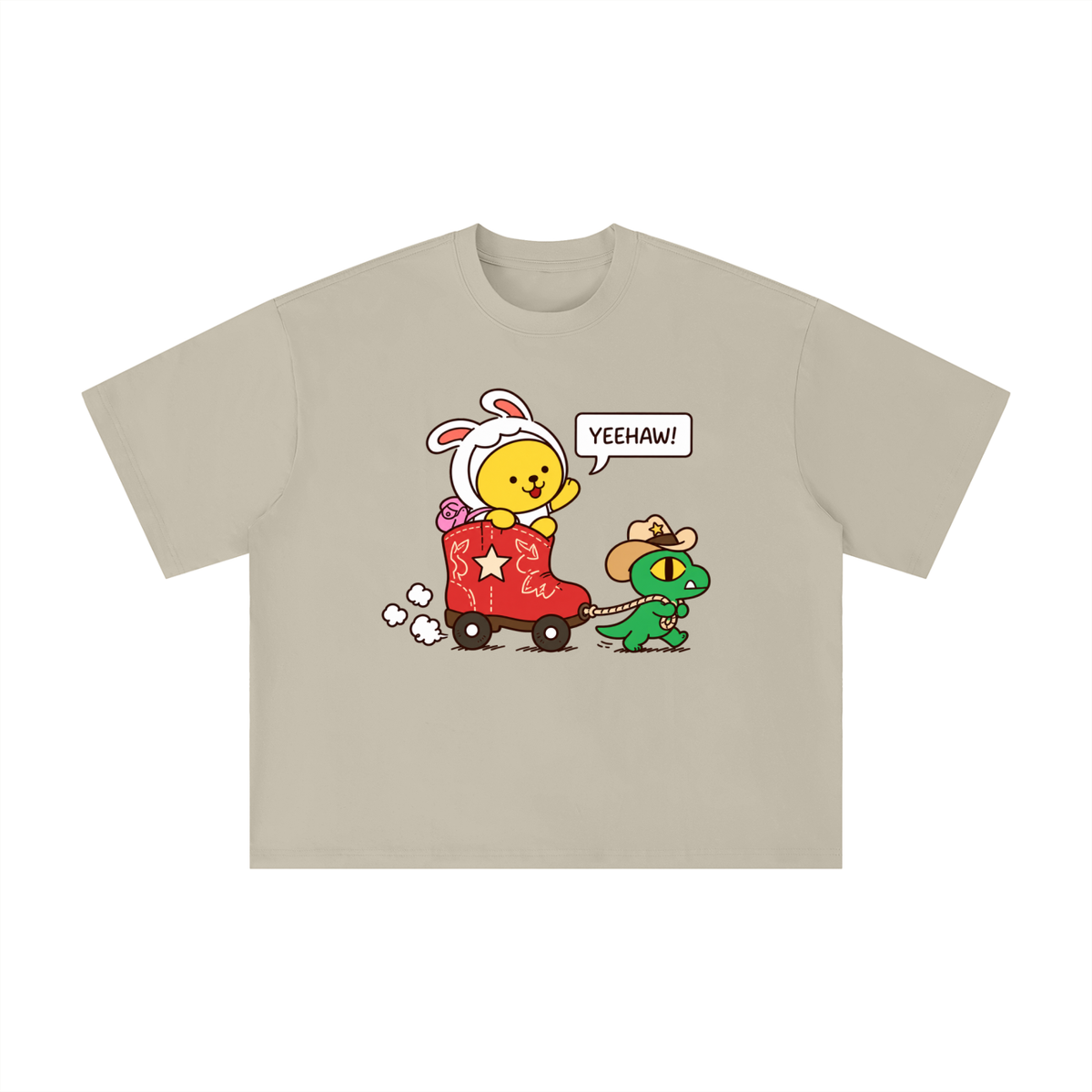 Yeehaw Boot Wagon Adventure Tee