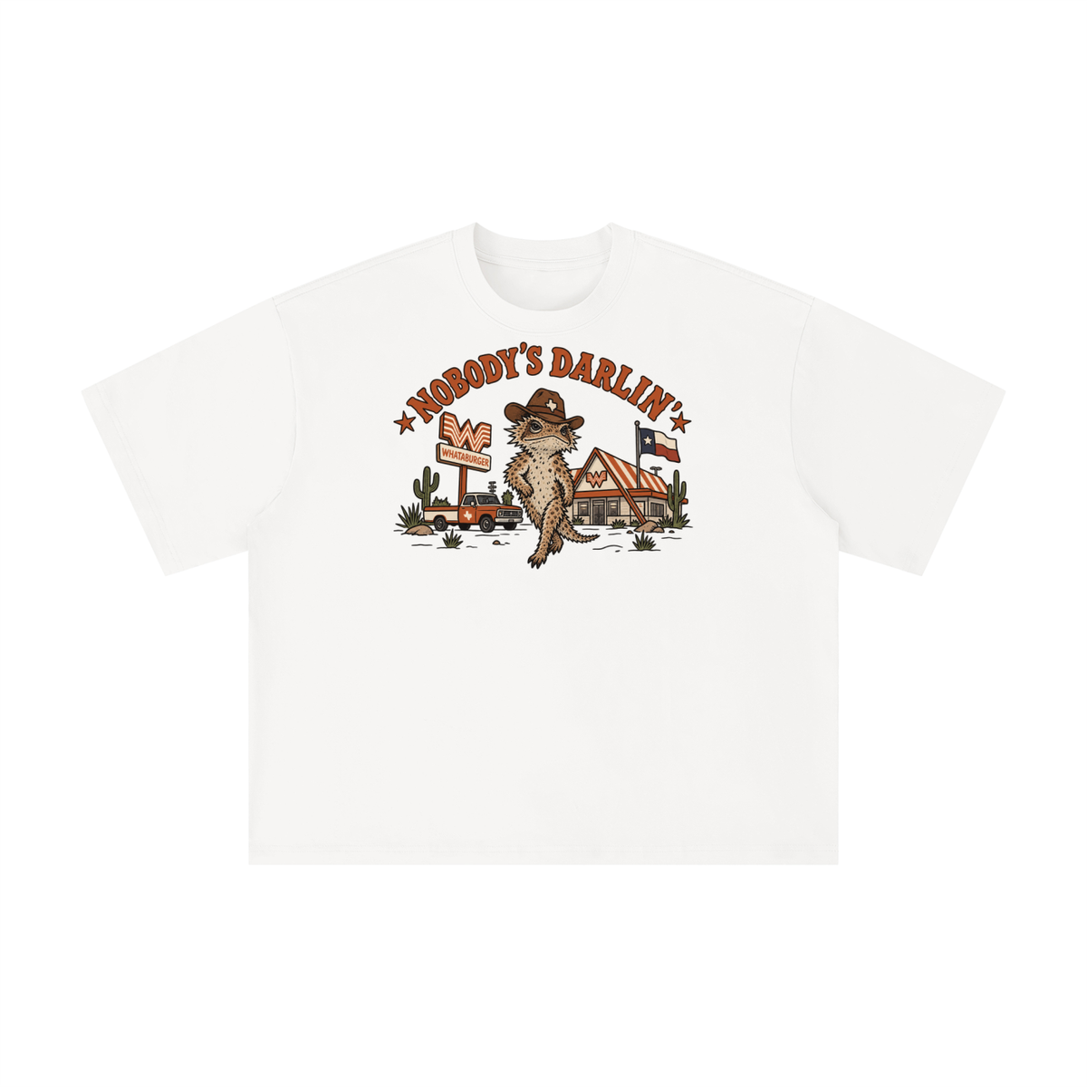 Howdy’s Darlin’ Texas Lizard Shirt – Western Texas Whataburger Tee