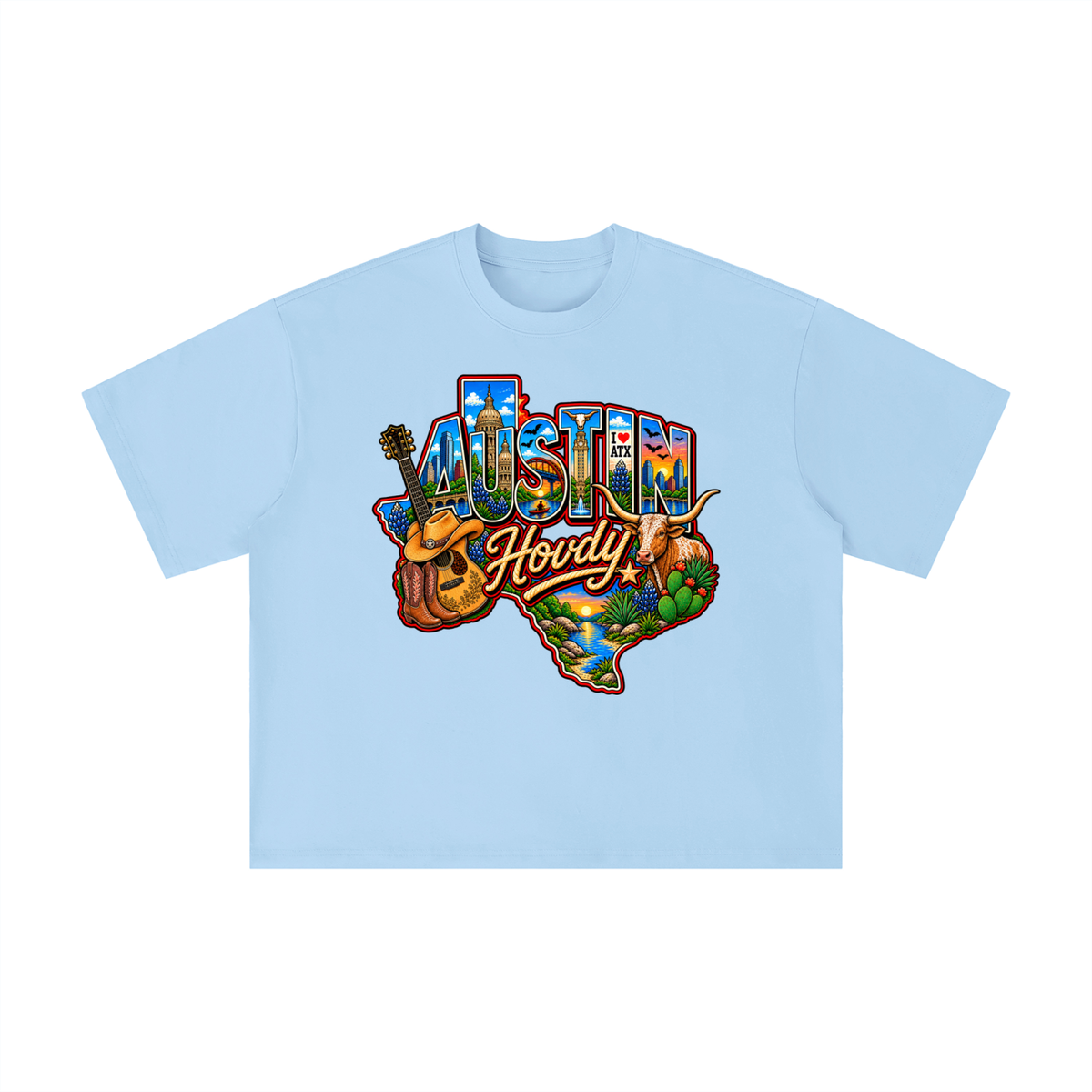 Austin Texas Howdy Vintage Western Tee