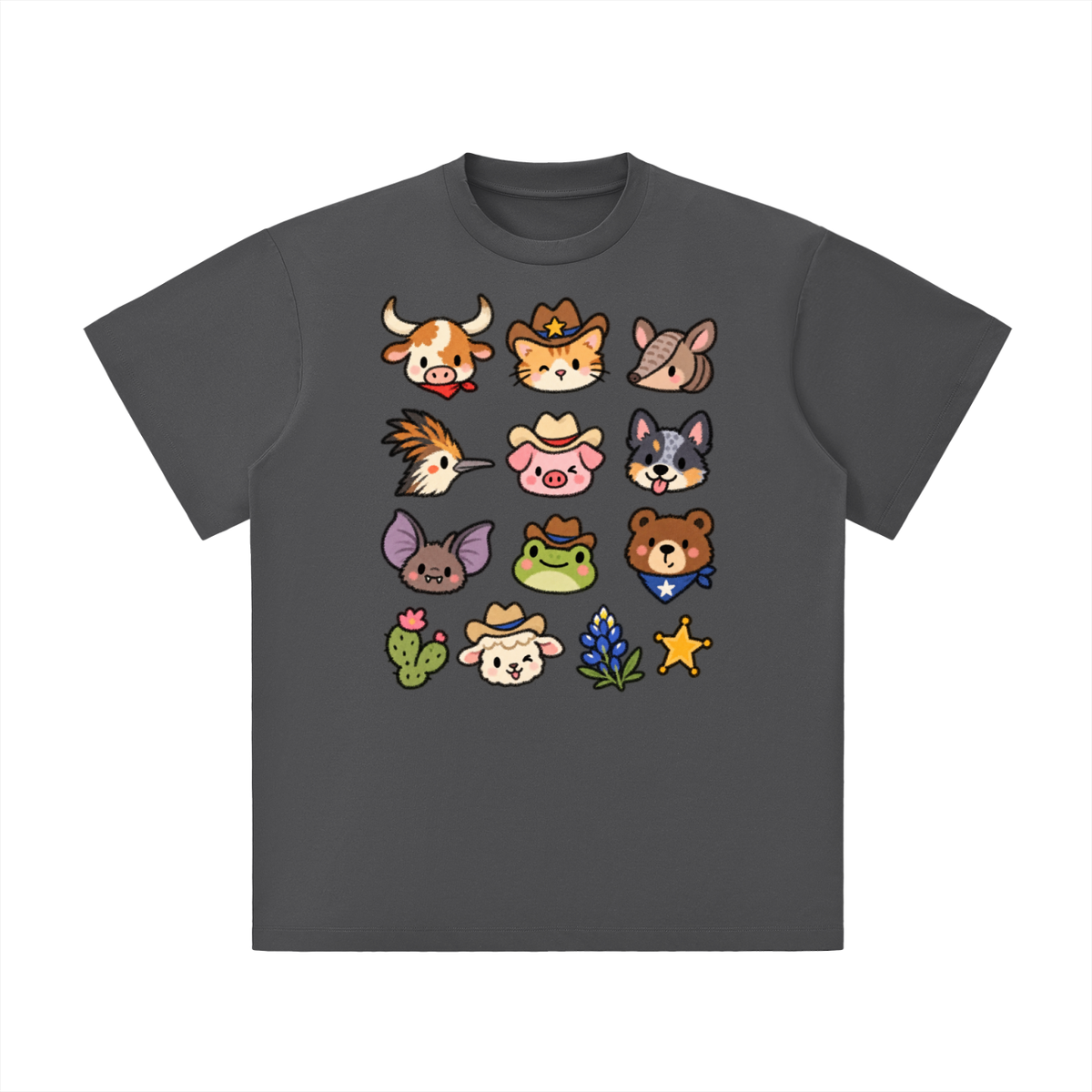 Cute Texas Critters Western Graphic Tee
