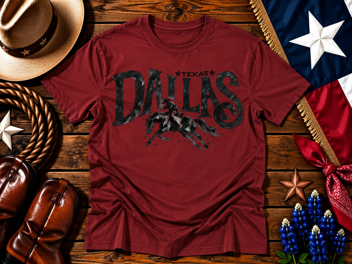 Vintage Dallas Texas Cowboy Horse Graphic Tee