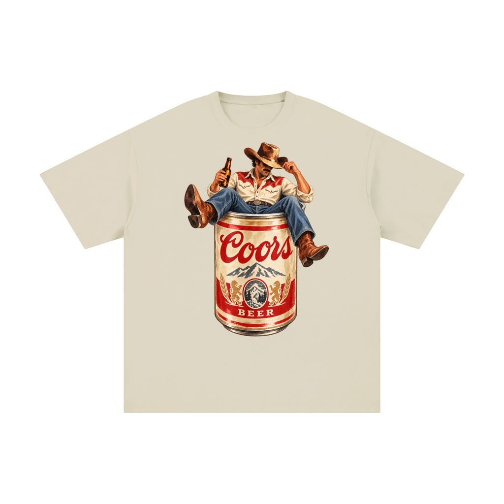 Vintage Coors Cowboy Beer Can Graphic Tee