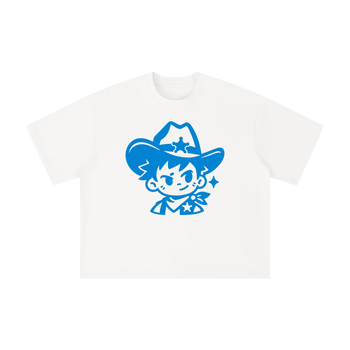 Blue Texas Cowboy Sheriff Tee