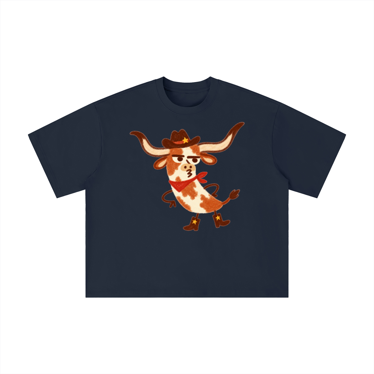 Sassy Texas Longhorn Cowboy Graphic Tee