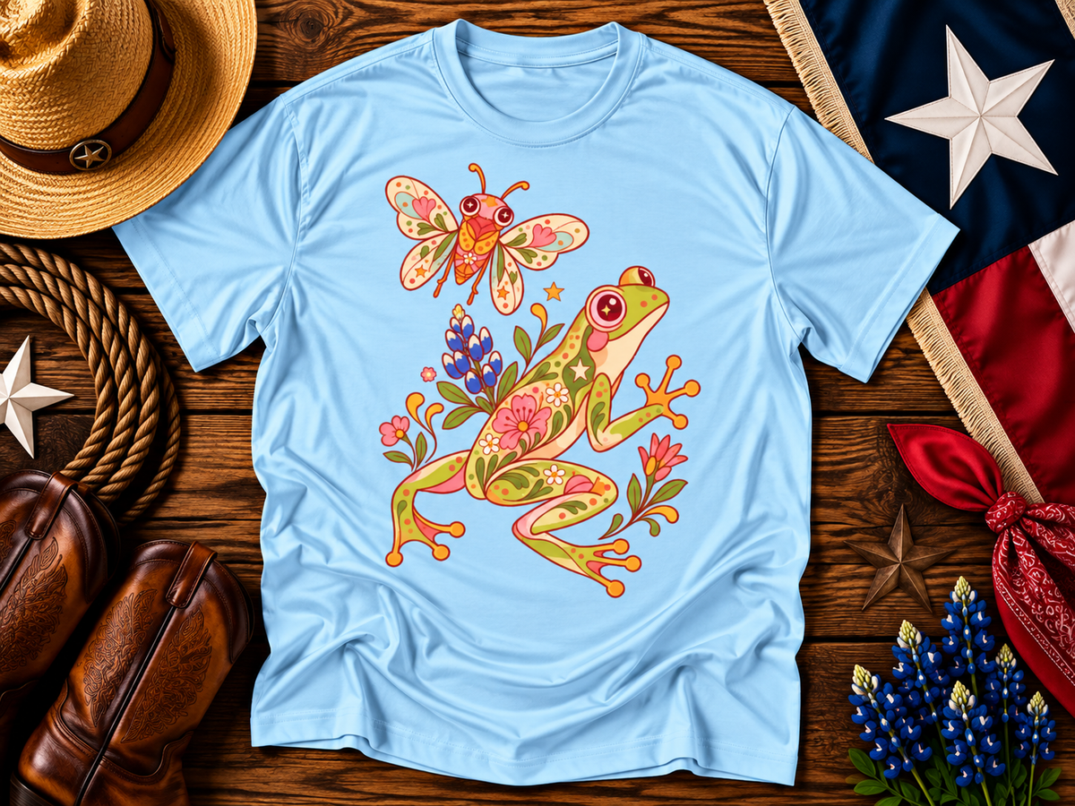 Texas Frog & Cicada Wildflower Graphic Tee