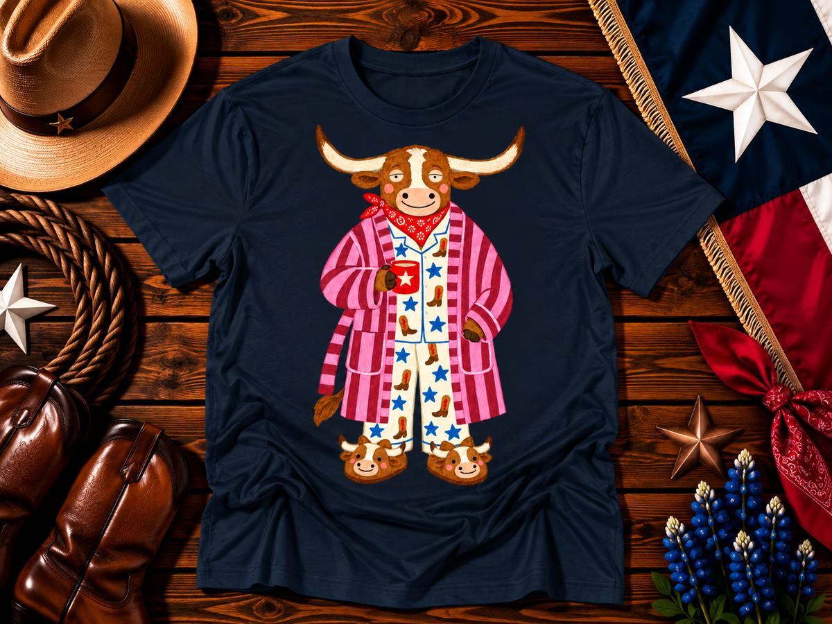 Cozy Texas Longhorn Pajama Tee