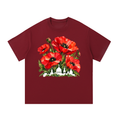 Georgetown Red Poppy Watercolor Graphic Tee