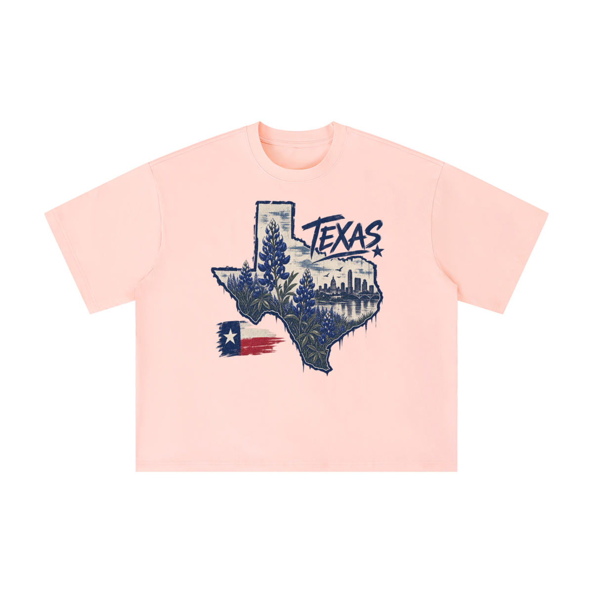 Vintage Texas Bluebonnet State Graphic Tee