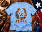 Vintage Texas Good Luck Horseshoe Graphic Tee