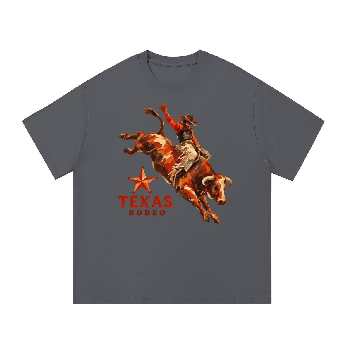 Texas Rodeo Bull Rider Western Graphic Tee