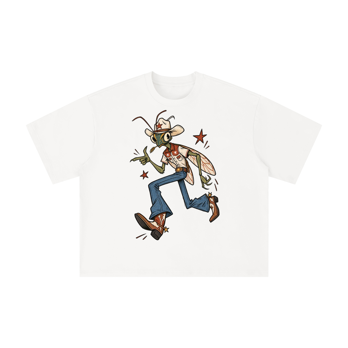 Texas Cicada Cowboy Graphic Tee
