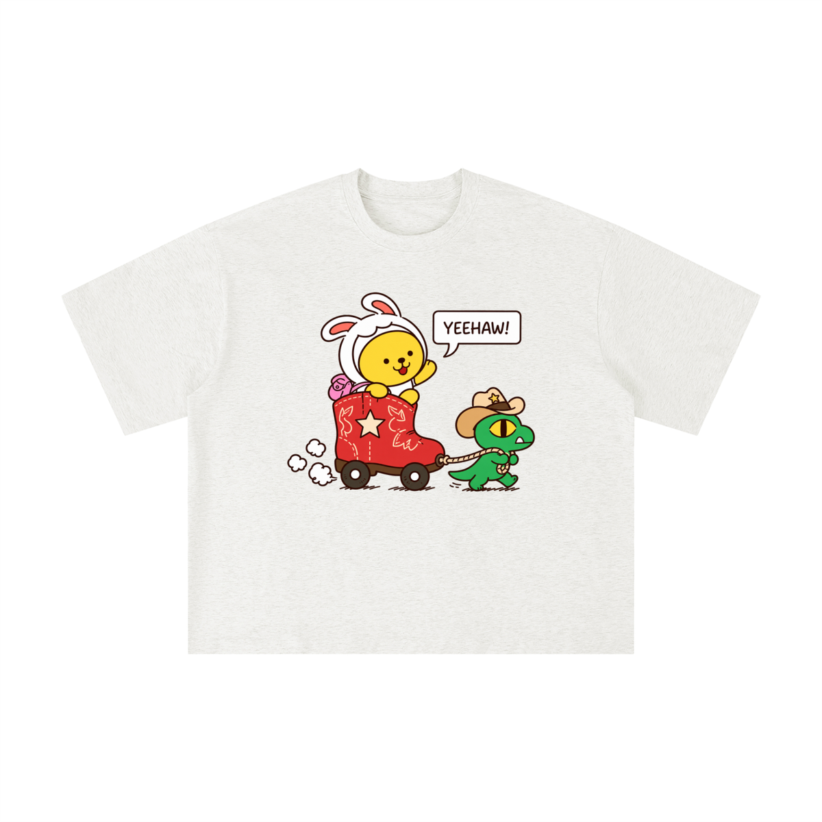 Yeehaw Boot Wagon Adventure Tee