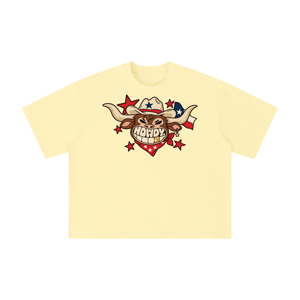 Howdy Texas Longhorn Grin Graphic Tee