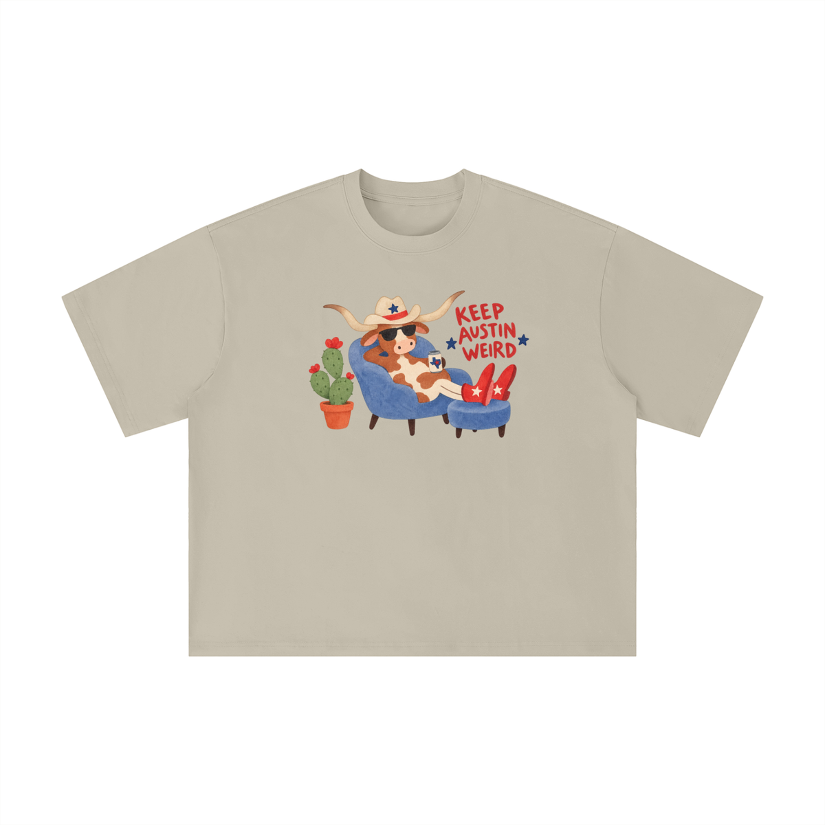 Keep Austin Weird Longhorn Lounge Graphic Tee
