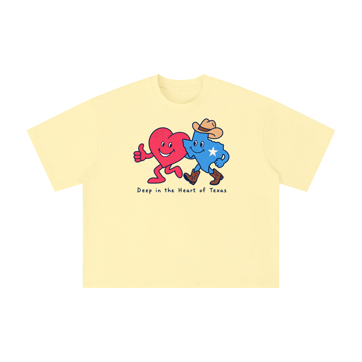 Deep in the Heart of Texas Heart & Lone Star T-Shirt