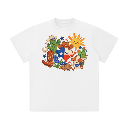 Cute Texas Icons Western Graphic Tee