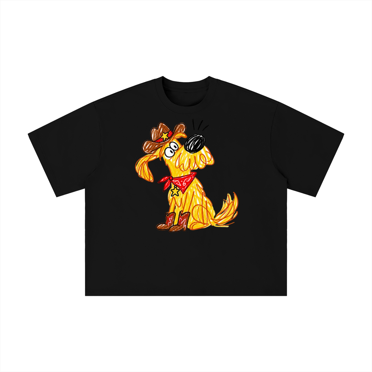 Howdy Cowboy Dog Graphic Tee