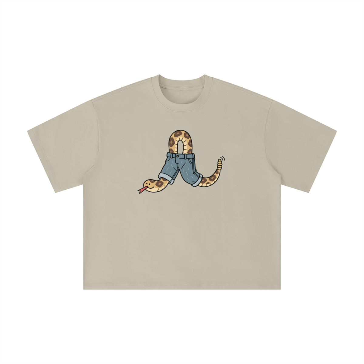 Texas Rattlesnake in Jeans Graphic Tee