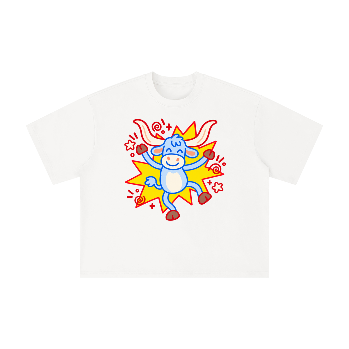 Happy Texas Longhorn Pop Art Graphic Tee