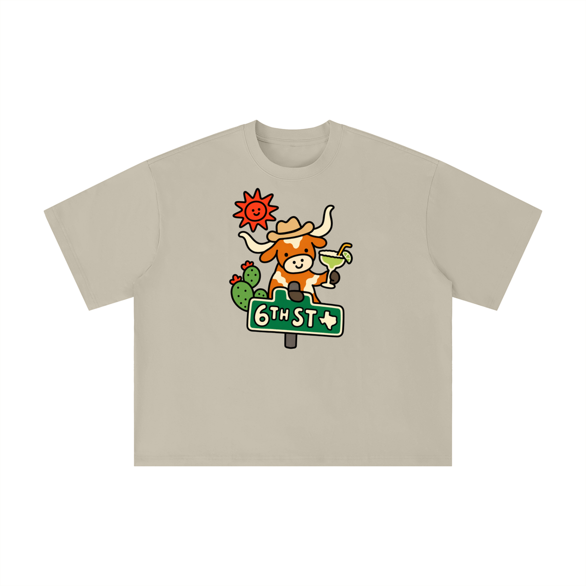 6th Street Sips Longhorn Tee