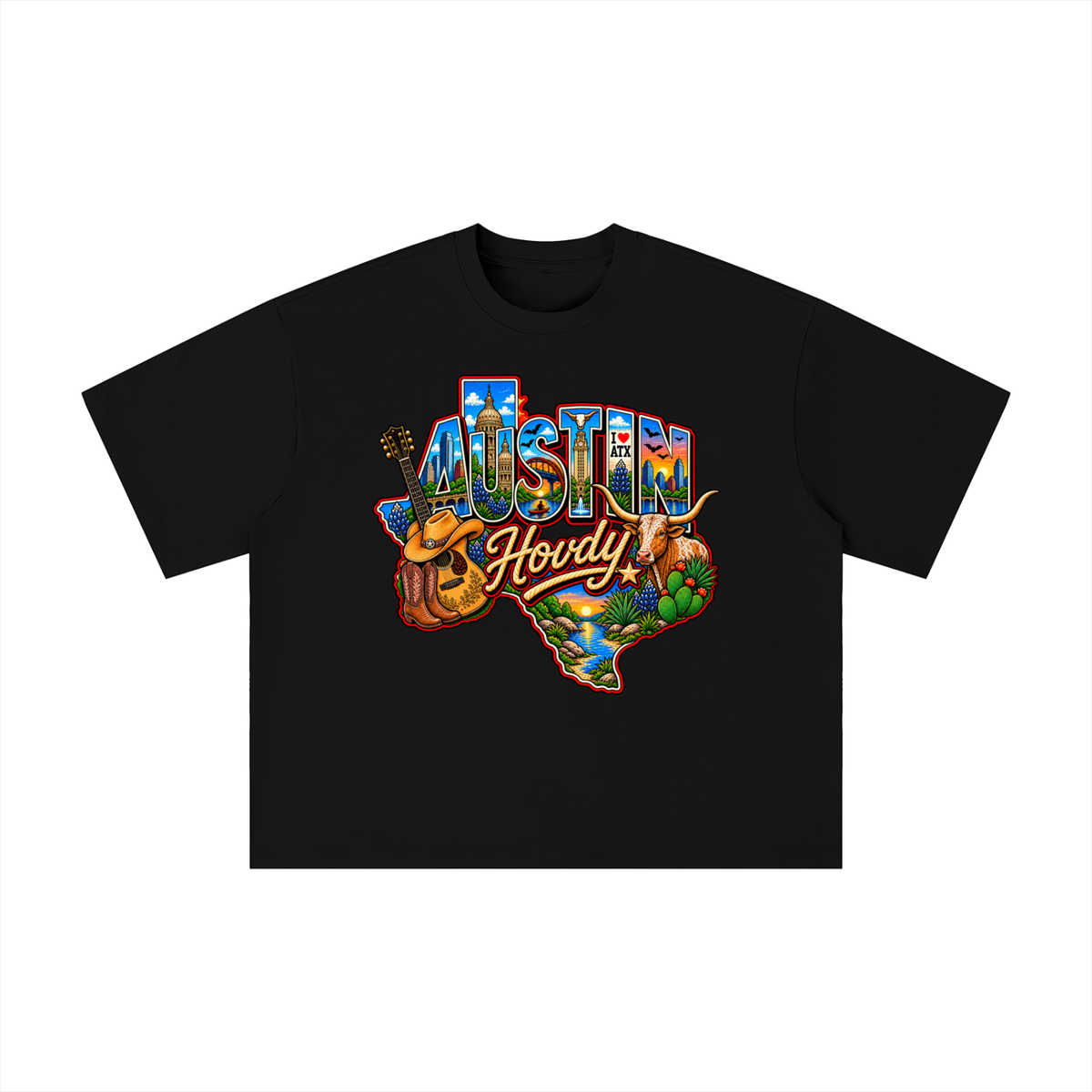 Austin Texas Howdy Vintage Western Tee