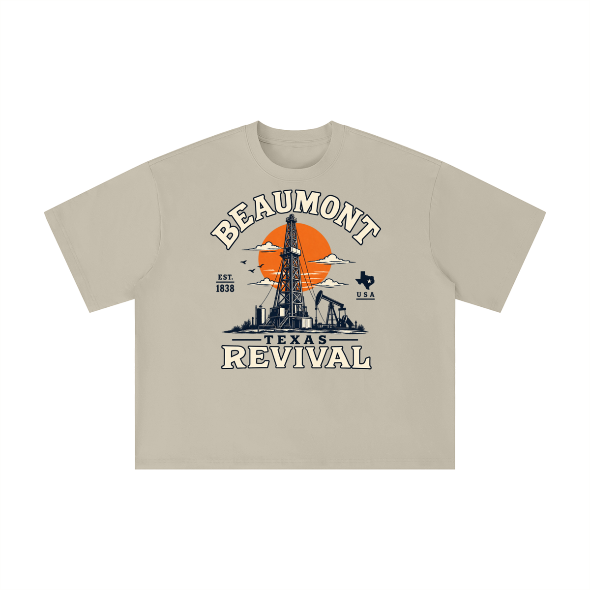 Vintage Beaumont Texas Oil Revival Graphic Tee