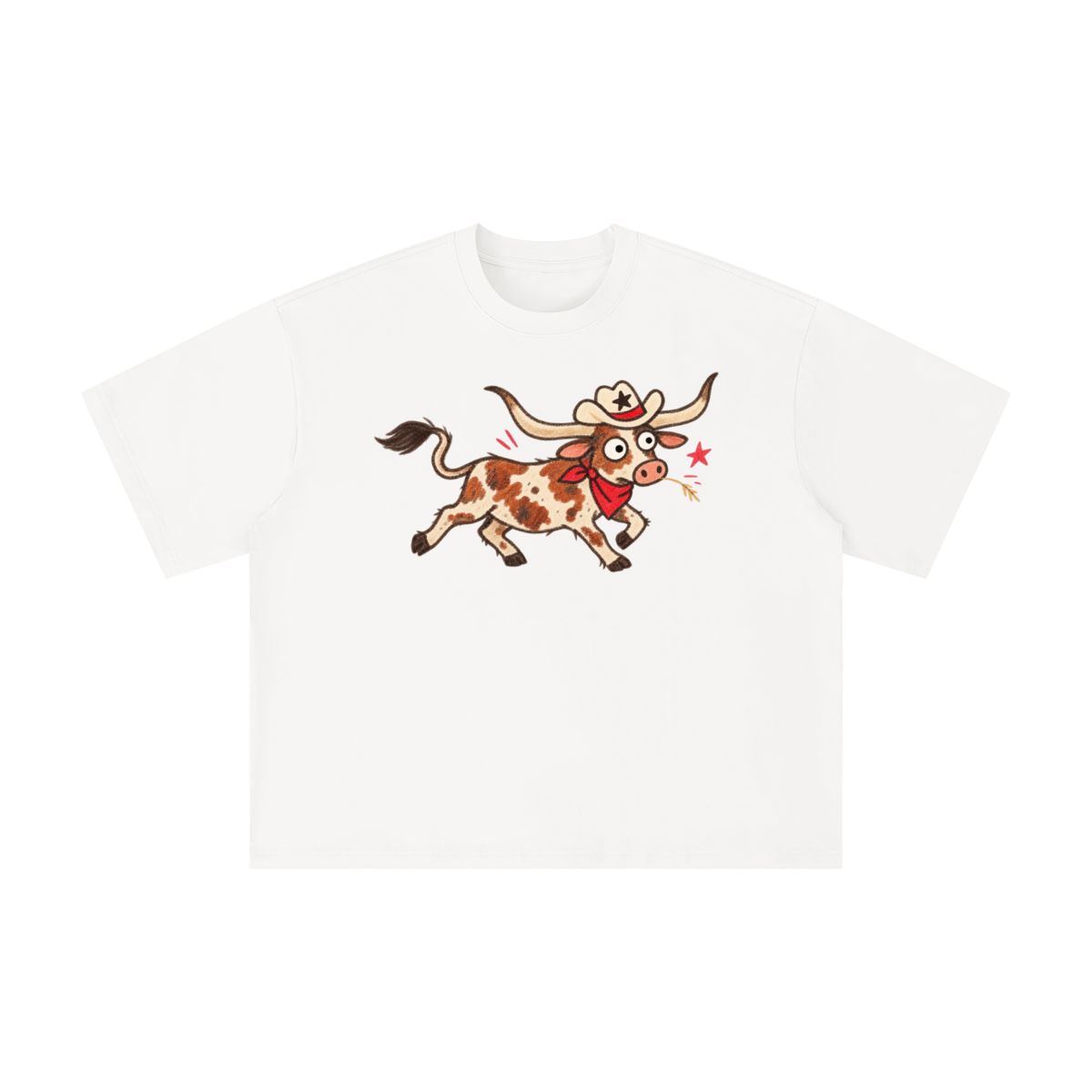 Texas Longhorn Cowboy Run Graphic Tee