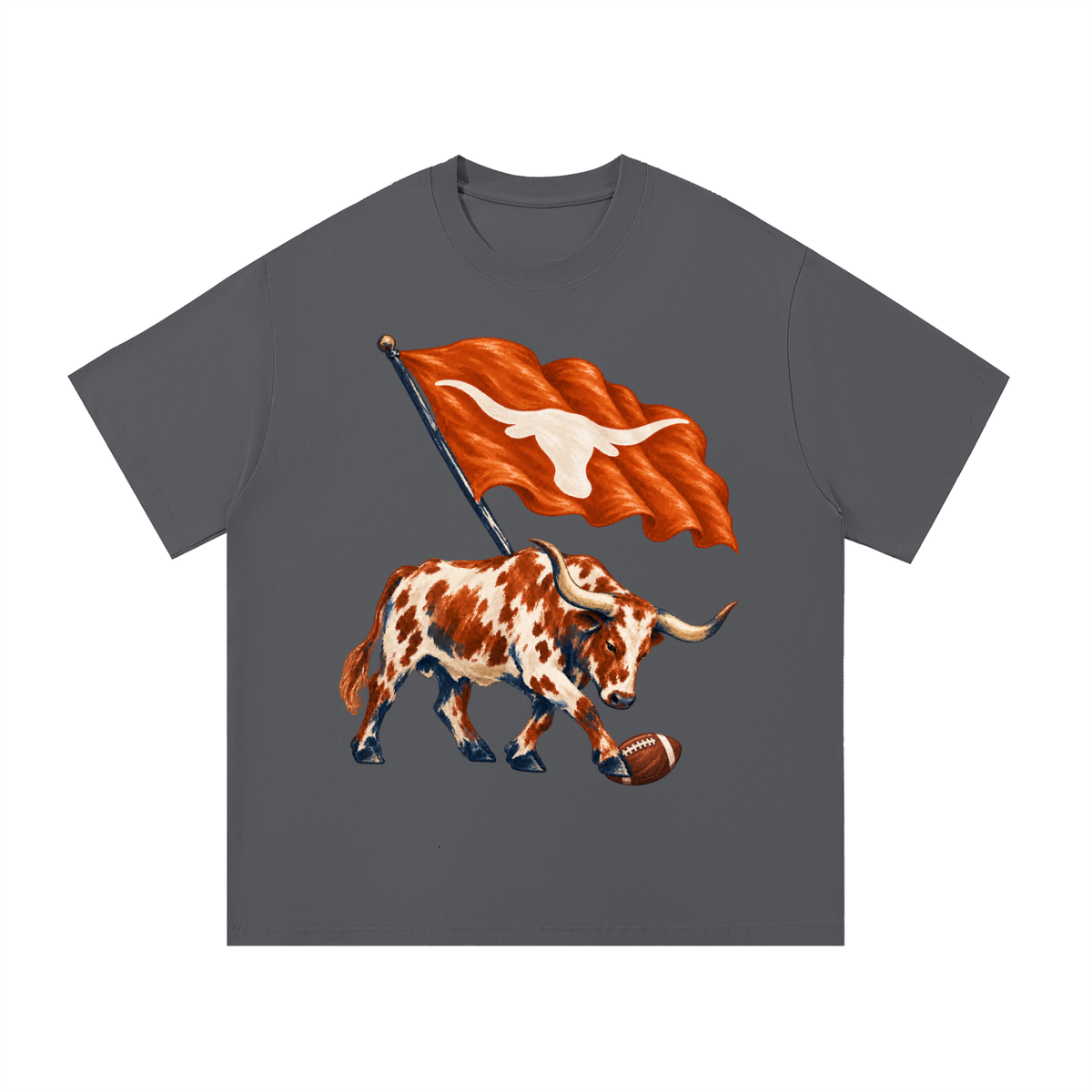 Texas Longhorn Football Flag Vintage T-Shirt INSPIRED NOT REAL MERCH