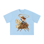 Cowgirl on a Texas Cicada Vintage Graphic Tee