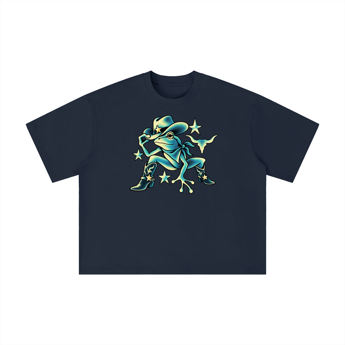 Texas Cowboy Frog Western Tee