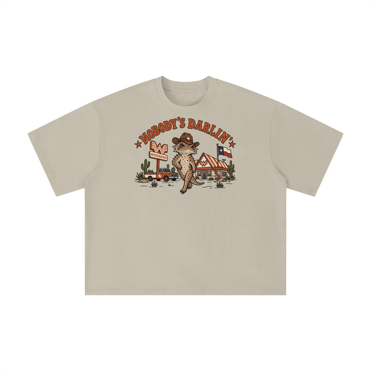Howdy’s Darlin’ Texas Lizard Shirt – Western Texas Whataburger Tee
