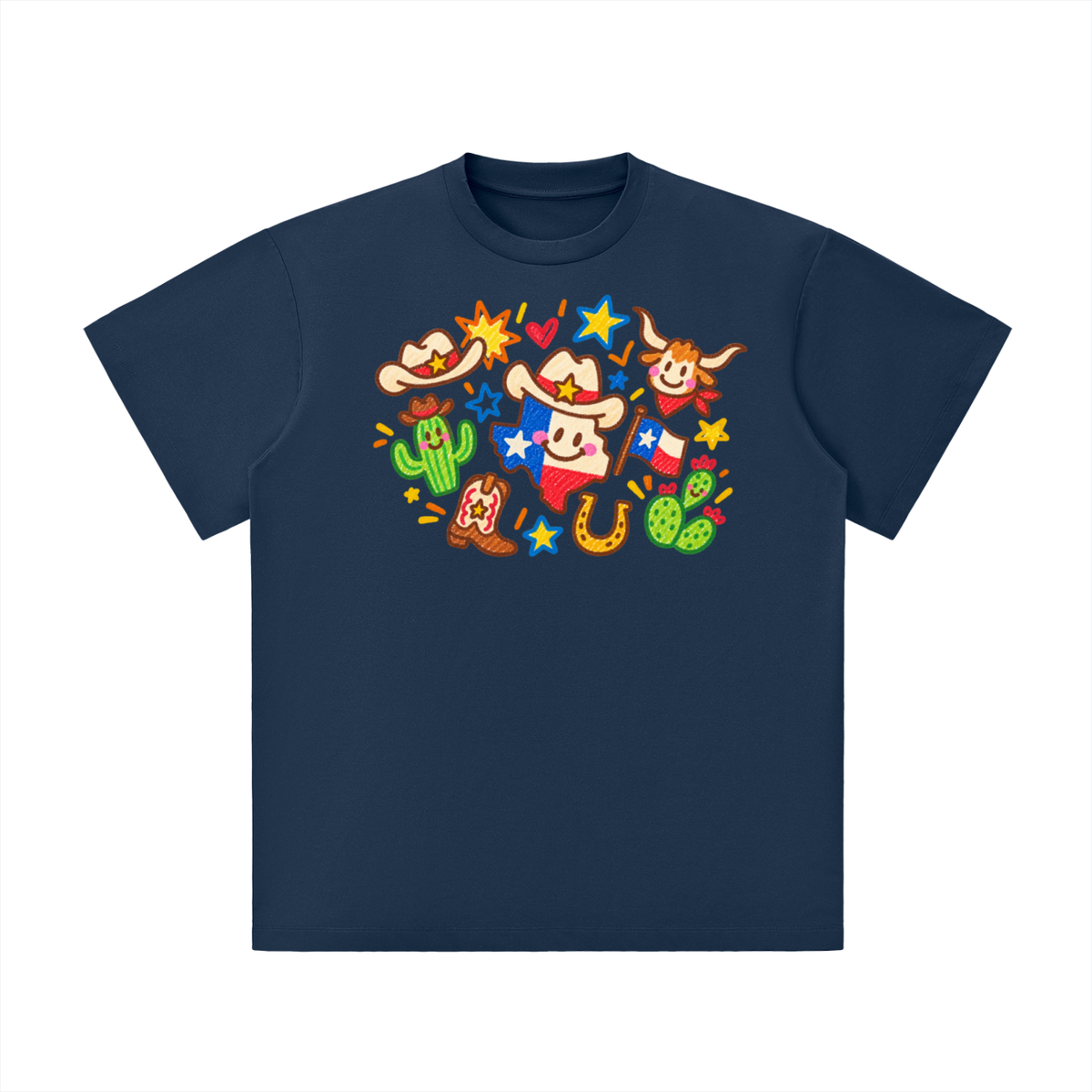 Happy Texas Doodle Graphic Tee
