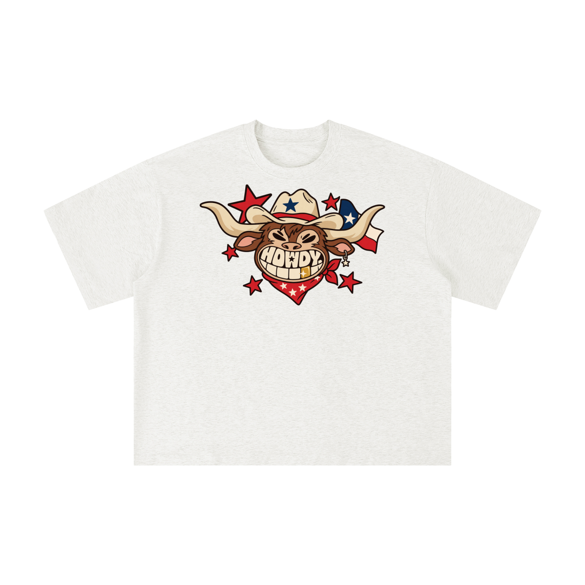 Howdy Texas Longhorn Grin Graphic Tee