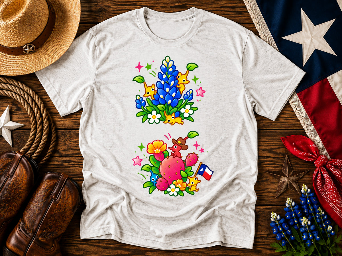 Texas Bluebonnet Critters Graphic Tee