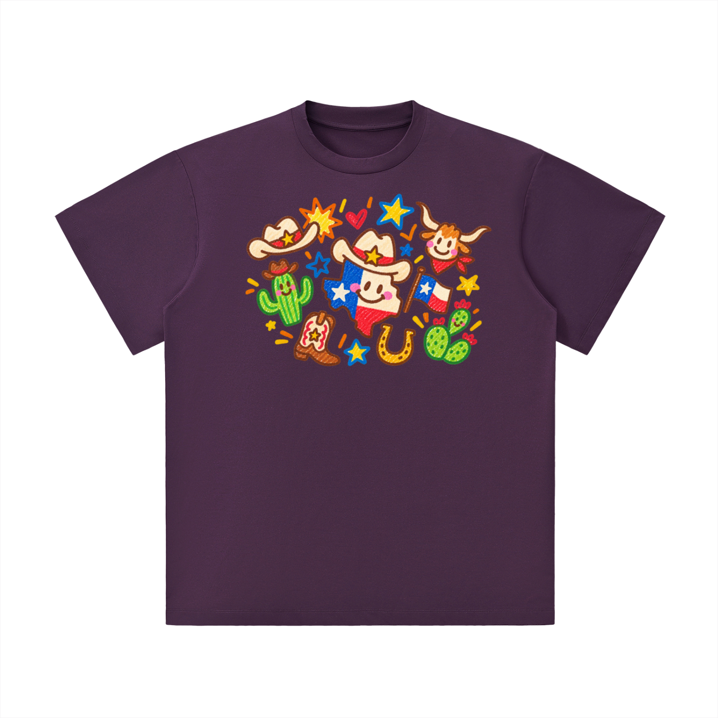Happy Texas Doodle Graphic Tee