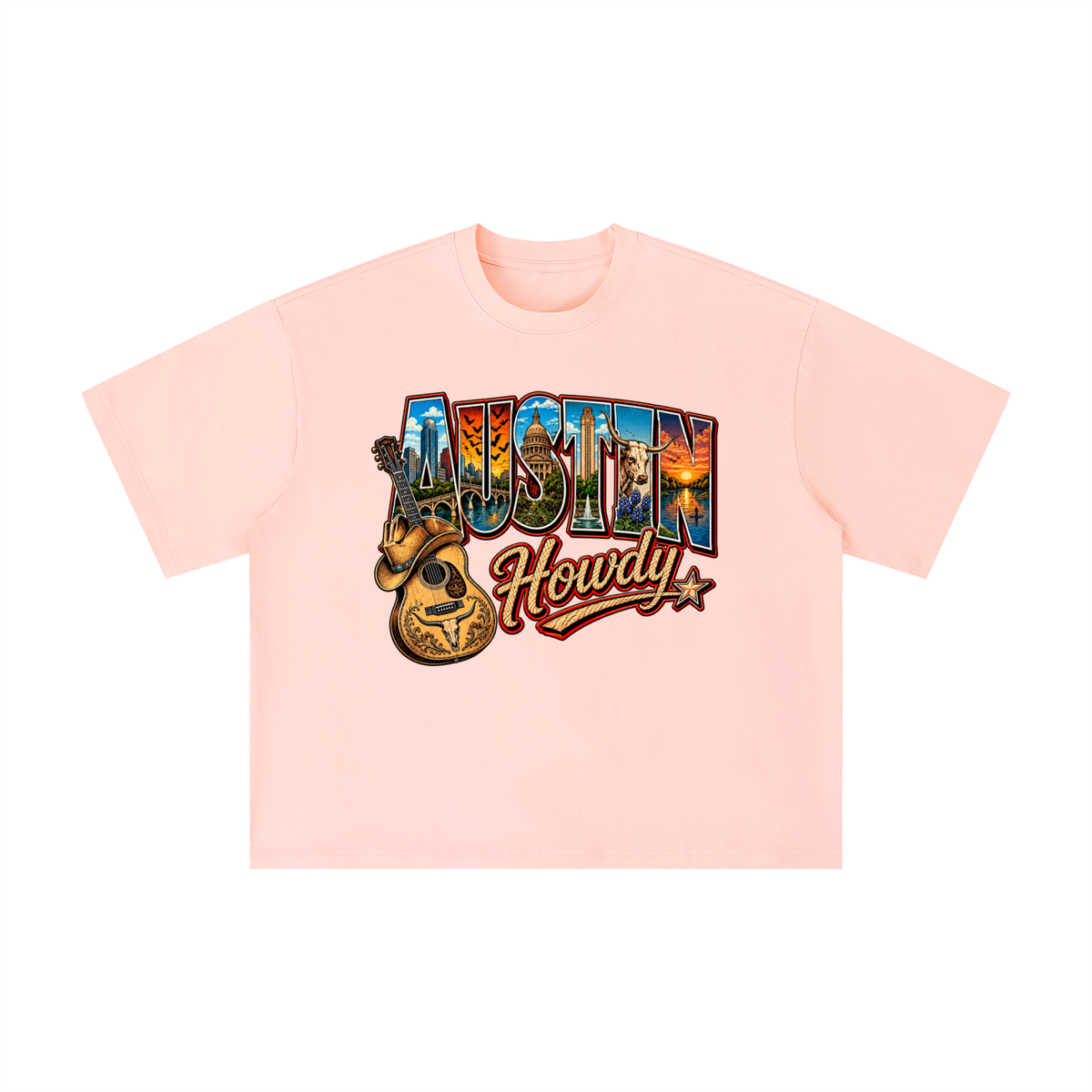 Austin Texas Howdy Vintage Western Graphic Tee