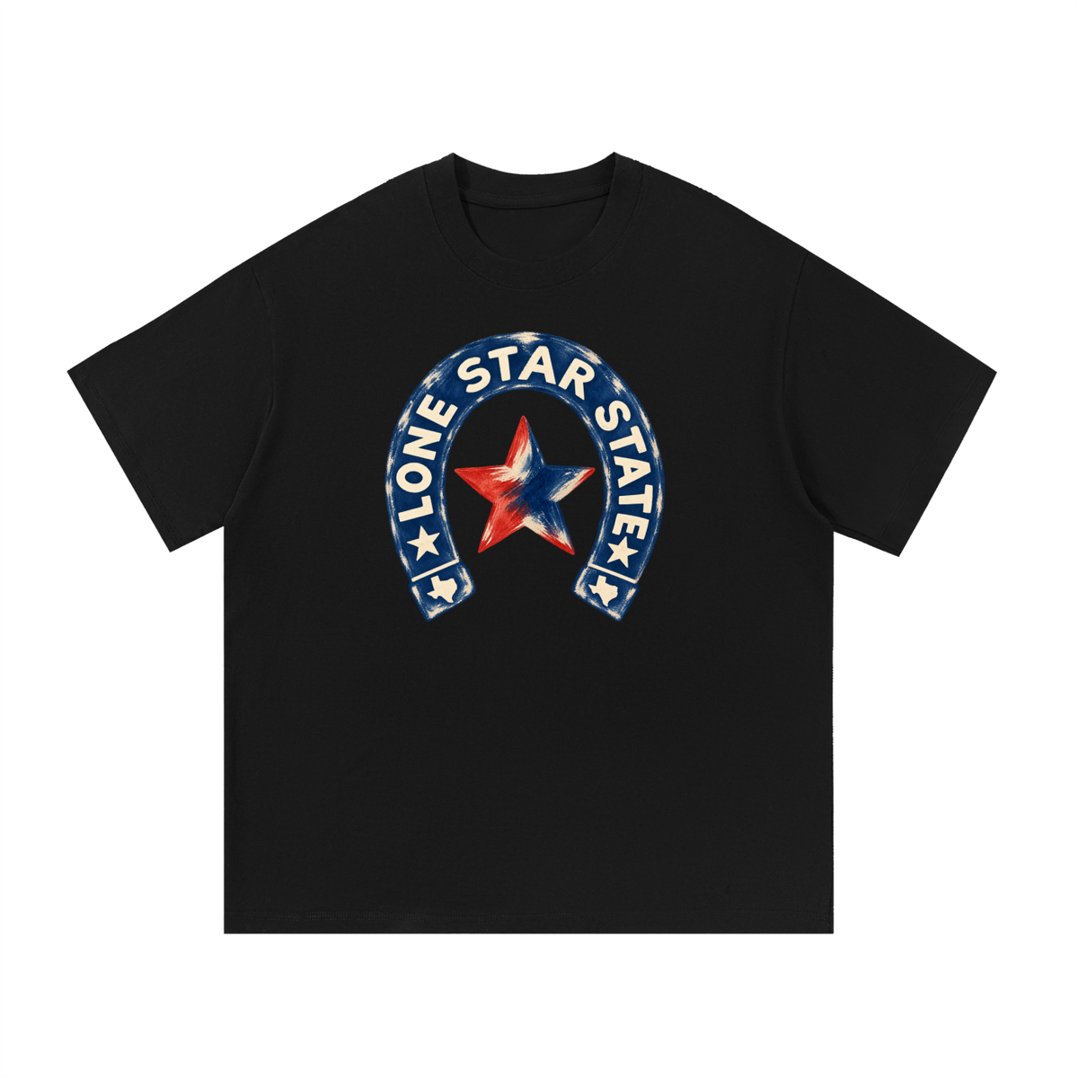 Lone Star State Vintage Horseshoe Graphic Tee