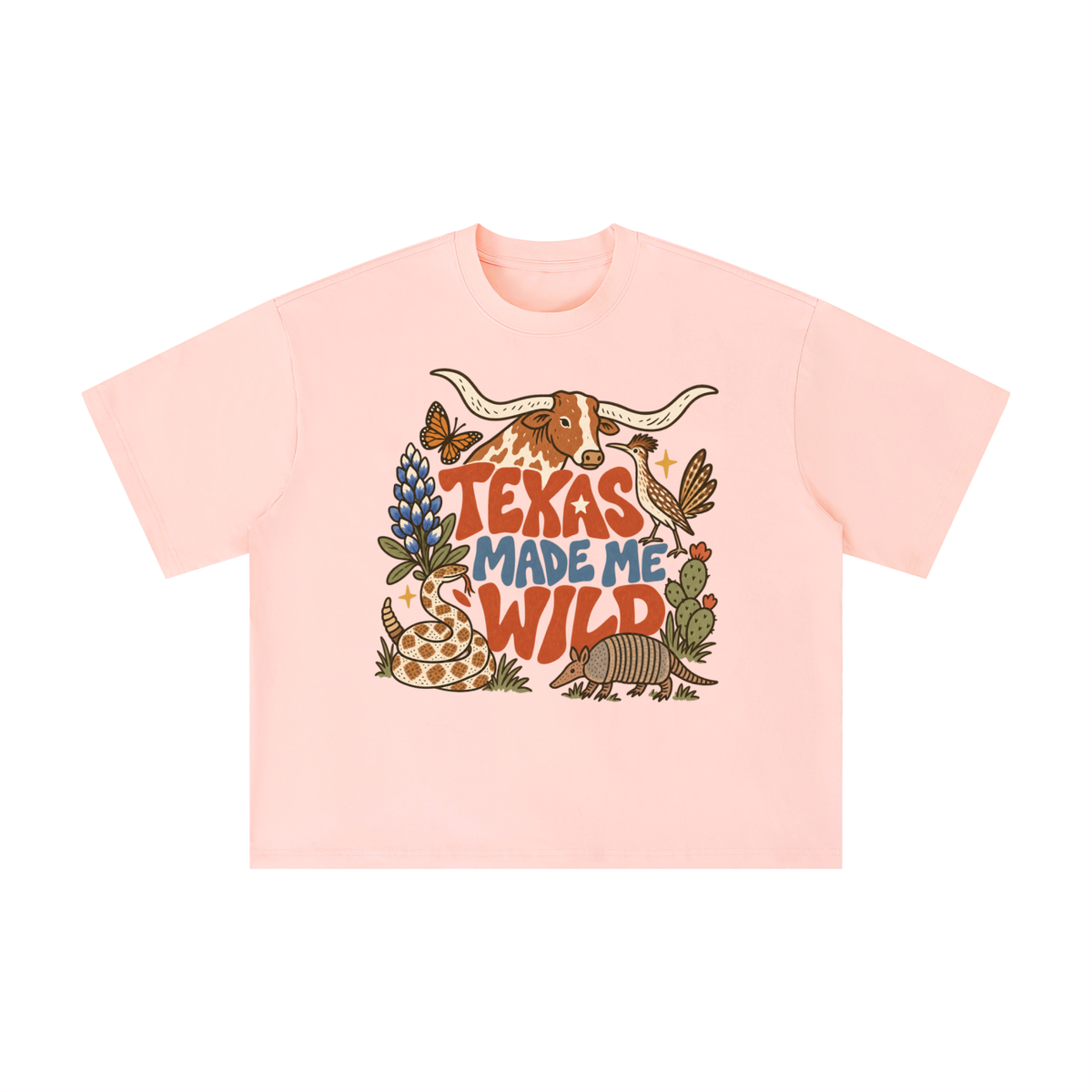 Texas Made Me Wild Vintage Graphic Tee