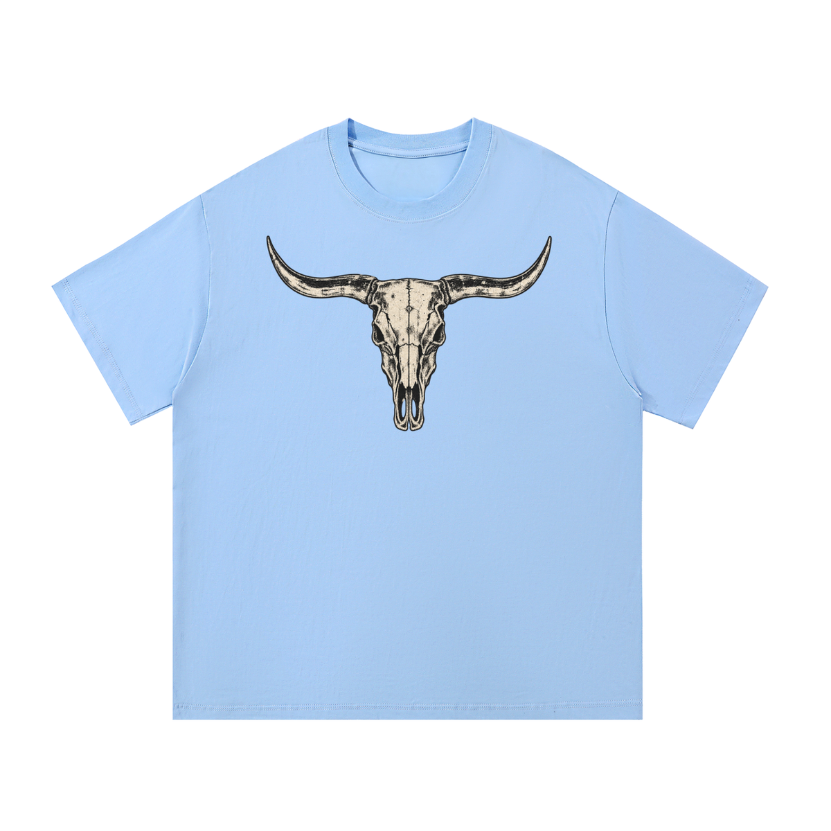 Vintage Longhorn Skull Western Graphic Tee