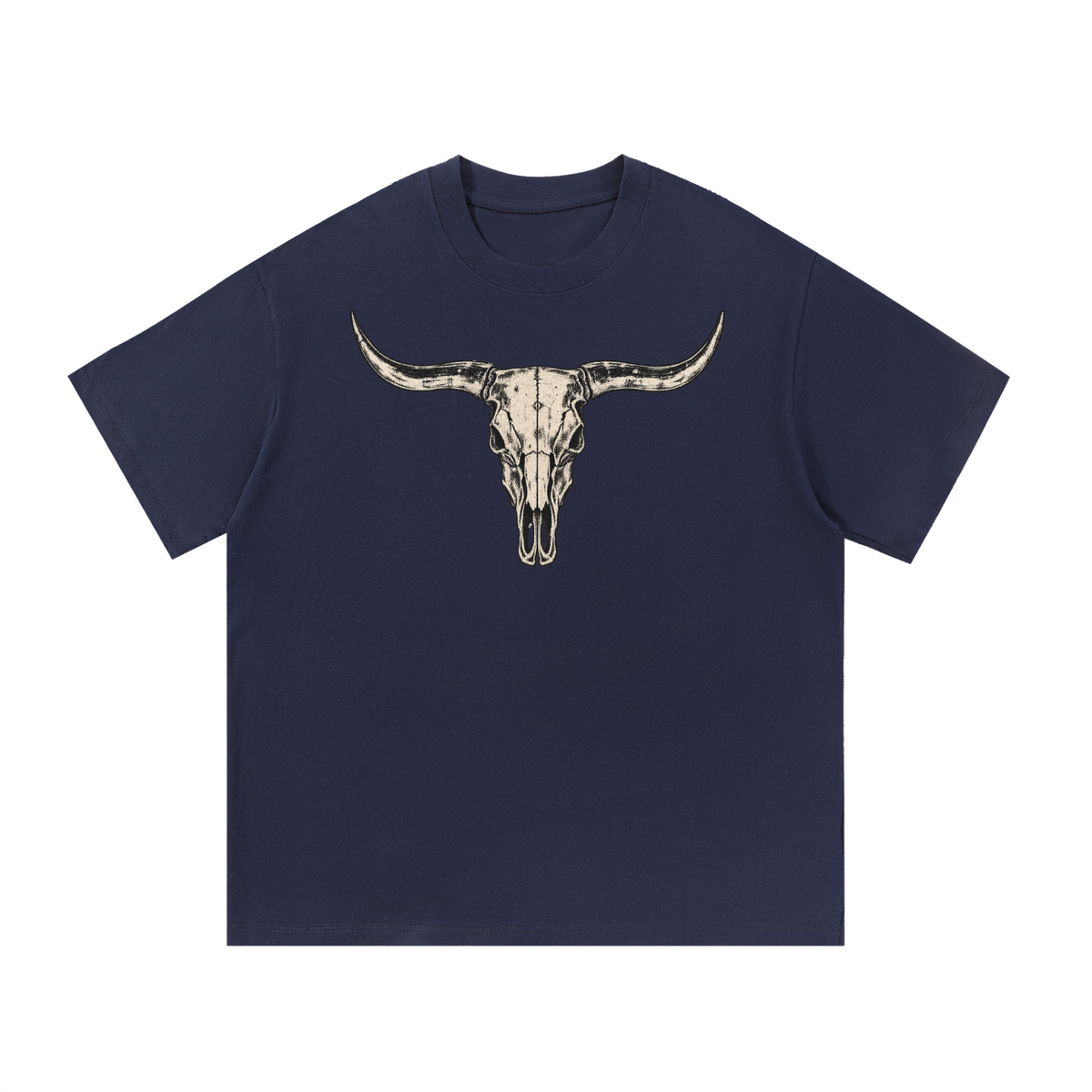 Vintage Longhorn Skull Western Graphic Tee